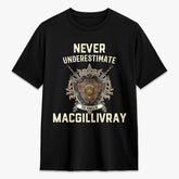 MacGillivray Hunting Ancient Tartan Crest 2D T-shirt - Never Underestimate Style