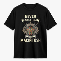 MacIntosh Ancient Tartan Crest 2D T-shirt - Never Underestimate Style
