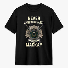 MacKay Modern Tartan Crest 2D T-shirt - Never Underestimate Style