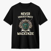 MacKenzie Ancient Tartan Crest 2D T-shirt - Never Underestimate Style