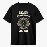 MacKie Tartan Crest 2D T-shirt - Never Underestimate Style