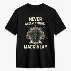 MacKinlay Modern Tartan Crest 2D T-shirt - Never Underestimate Style