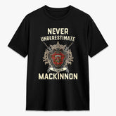MacKinnon Modern Tartan Crest 2D T-shirt - Never Underestimate Style