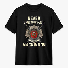 MacKinnon Modern Tartan Crest 2D T-shirt - Never Underestimate Style