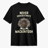 MacKintosh Hunting Modern Tartan Crest 2D T-shirt - Never Underestimate Style