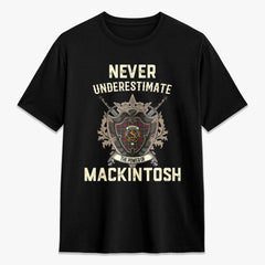 MacKintosh Hunting Modern Tartan Crest 2D T-shirt - Never Underestimate Style