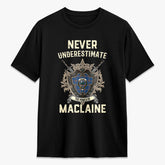 MacLaine of Loch Buie Hunting Ancient Tartan Crest 2D T-shirt - Never Underestimate Style