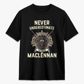 MacLennan Modern Tartan Crest 2D T-shirt - Never Underestimate Style