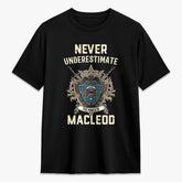 MacLeod of Harris Ancient Tartan Crest 2D T-shirt - Never Underestimate Style