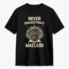 MacLeod of Harris Weathered Tartan Crest 2D T-shirt - Never Underestimate Style