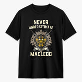 MacLeod of Lewis Ancient Tartan Crest 2D T-shirt - Never Underestimate Style