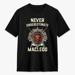 MacLeod of Raasay Tartan Crest 2D T-shirt - Never Underestimate Style
