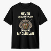 MacMillan Old Weathered Tartan Crest 2D T-shirt - Never Underestimate Style
