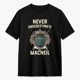 MacNeil of Colonsay Ancient Tartan Crest 2D T-shirt - Never Underestimate Style