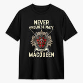 MacQueen Modern Tartan Crest 2D T-shirt - Never Underestimate Style