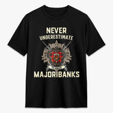 Majoribanks Tartan Crest 2D T-shirt - Never Underestimate Style