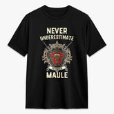Maule Tartan Crest 2D T-shirt - Never Underestimate Style
