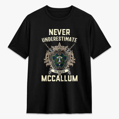 McCallum Modern Tartan Crest 2D T-shirt - Never Underestimate Style