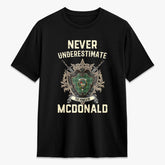 McDonald Lord of the Isles Hunting Tartan Crest 2D T-shirt - Never Underestimate Style