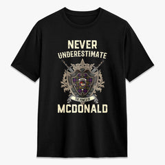 McDonald Modern Tartan Crest 2D T-shirt - Never Underestimate Style