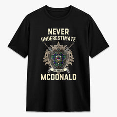McDonald of the Isles Hunting Modern Tartan Crest 2D T-shirt - Never Underestimate Style