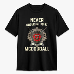 McDougall Modern Tartan Crest 2D T-shirt - Never Underestimate Style