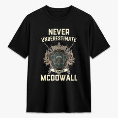 McDowall Tartan Crest 2D T-shirt - Never Underestimate Style