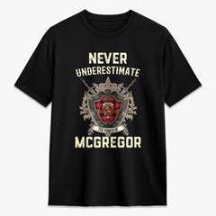 McGregor Rob Roy Modern Tartan Crest 2D T-shirt - Never Underestimate Style
