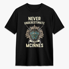 McInnes Ancient Tartan Crest 2D T-shirt - Never Underestimate Style