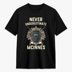 McInnes Modern Tartan Crest 2D T-shirt - Never Underestimate Style