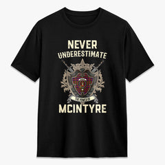 McIntyre Modern Tartan Crest 2D T-shirt - Never Underestimate Style