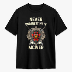 McIver Modern Tartan Crest 2D T-shirt - Never Underestimate Style