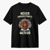 McIvor Tartan Crest 2D T-shirt - Never Underestimate Style
