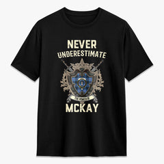 McKay Blue Tartan Crest 2D T-shirt - Never Underestimate Style