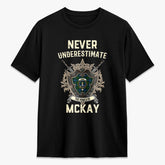McKay Modern Tartan Crest 2D T-shirt - Never Underestimate Style