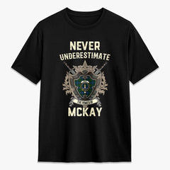 McKay Modern Tartan Crest 2D T-shirt - Never Underestimate Style