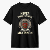 McKinnon Modern Tartan Crest 2D T-shirt - Never Underestimate Style