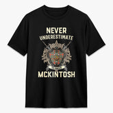 McKintosh Ancient Tartan Crest 2D T-shirt - Never Underestimate Style