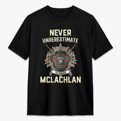 McLachlan Ancient Tartan Crest 2D T-shirt - Never Underestimate Style