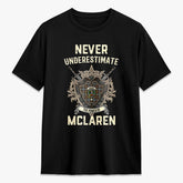 McLaren Weathered Tartan Crest 2D T-shirt - Never Underestimate Style