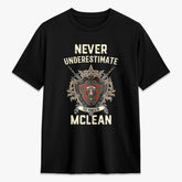McLean of Duart Ancient Tartan Crest 2D T-shirt - Never Underestimate Style