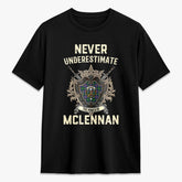 McLennan Ancient Tartan Crest 2D T-shirt - Never Underestimate Style