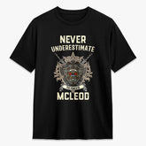 McLeod of Harris Weathered Tartan Crest 2D T-shirt - Never Underestimate Style