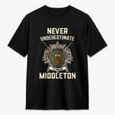 Middleton Modern Tartan Crest 2D T-shirt - Never Underestimate Style