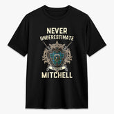 Mitchell Ancient Tartan Crest 2D T-shirt - Never Underestimate Style