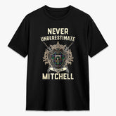 Mitchell Modern Tartan Crest 2D T-shirt - Never Underestimate Style