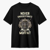 Moffat Modern Tartan Crest 2D T-shirt - Never Underestimate Style