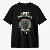 Rollo Ancient Tartan Crest 2D T-shirt - Never Underestimate Style