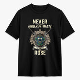 Rose Hunting Ancient Tartan Crest 2D T-shirt - Never Underestimate Style