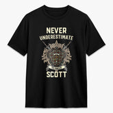 Scott Brown Ancient Tartan Crest 2D T-shirt - Never Underestimate Style